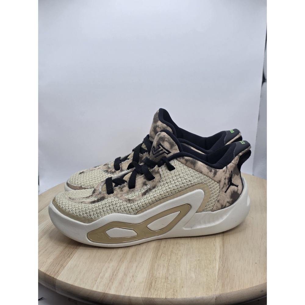 Kids Size 2Y Jordan Tatum 1 Low top Childrens Basketball Shoes Sesame DX5357-200